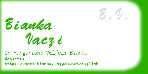 bianka vaczi business card